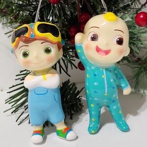 CoComelon JJ & TomTom Christmas Tree Ornaments